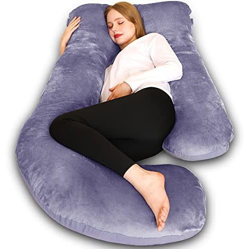 Chilling Home Pregnancy Pillows, U Shaped Full Body Pillow for Pregnancy 55 Inch Maternity Pillow for Pregnant Women, Pregnancy Must Haves Pregnancy Pillows for Sleeping with Removable Cover