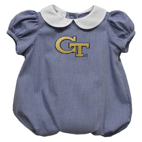 Georgia Tech Yellow Jackets Vive La Fete Girls Infant Puffy Bubble Dress - Blue