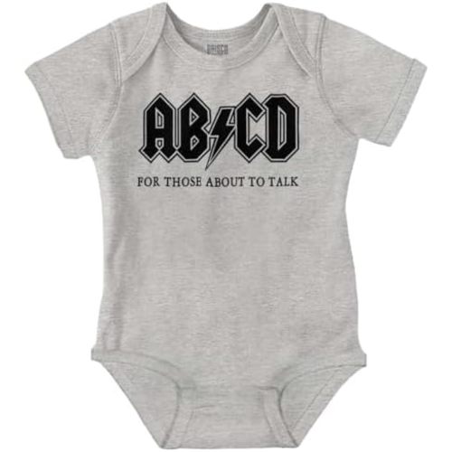 Brisco Brands ABCD Lightning Bolt Lil Rocker Music Baby Romper Boys or Girls