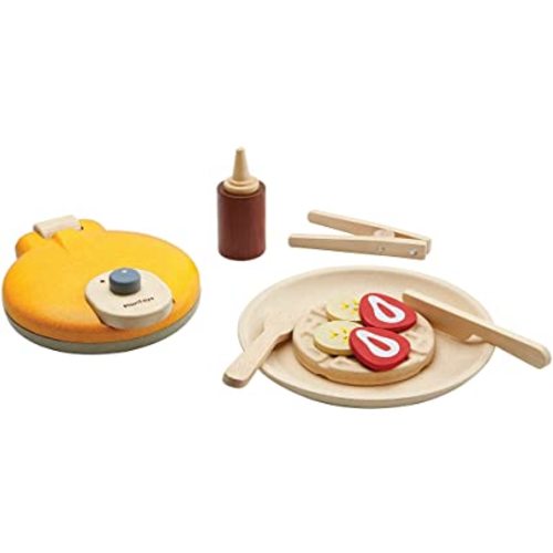 PlanToys Wooden Waffle Breakfast Playset