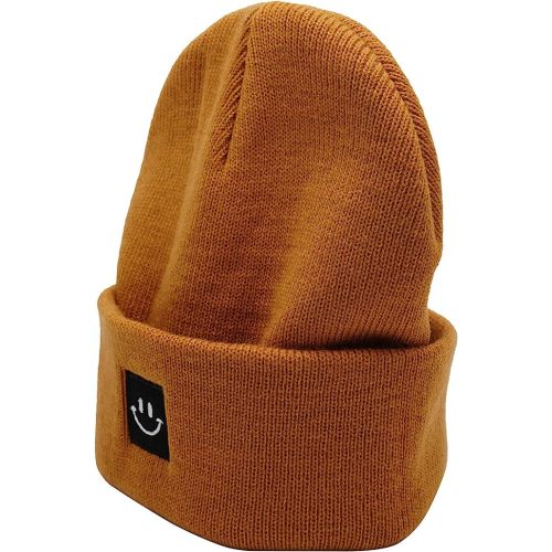 55CUBE Baby Beanie 0-6 Months 6-12-24 Months 2-5-8 Years Kids Winter Hat - Camel