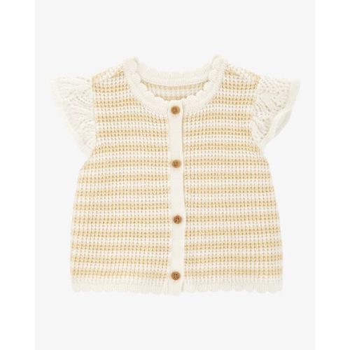 Baby Flutter Sleeve Knit Top - Yellow - OshKosh | Carter's