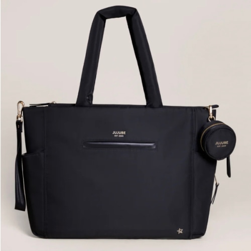 JuJuBe Signature Large Utility-Strap Tote Diaper Bag - Black