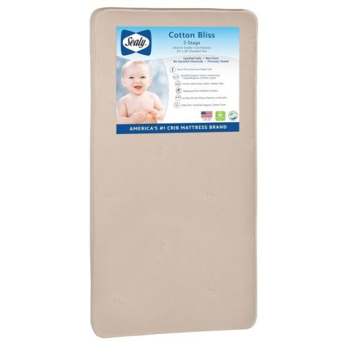 Sealy Cotton Bliss 2-stage Crib And Toddler Mattress