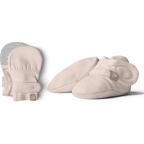 goumikids Stay-On Mitts and Boots Bundle Rose, 0-3 Months