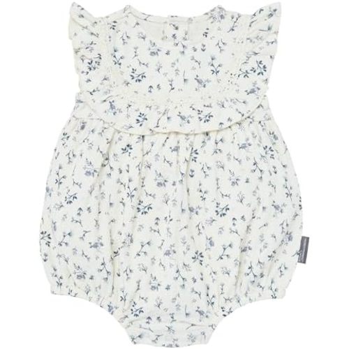 Modern Moments by Gerber Baby Girls Ruffle Bodice Bubble Romper