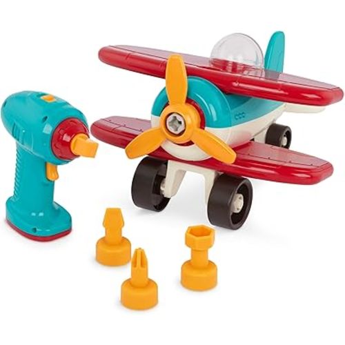 Battat – Classic Construction Toy – Pretend Play Toys – Toddler Plane Playset – Dexterity Building Toy – 3 Years + – Take-Apart Airplane
