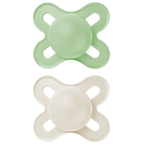 MAM Original Start Matte Baby Pacifiers, Binky for 0-3 Months, BPA-Free Silicone Nipple, Easy to Clean, Best for Newborn Babies, Developed with Medical Experts, 2 Count Binkies with Sterilizer Case