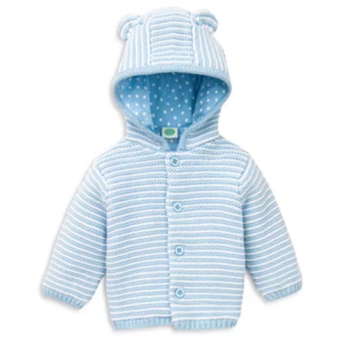 Boys' Striped Hooded Cardigan - Baby
