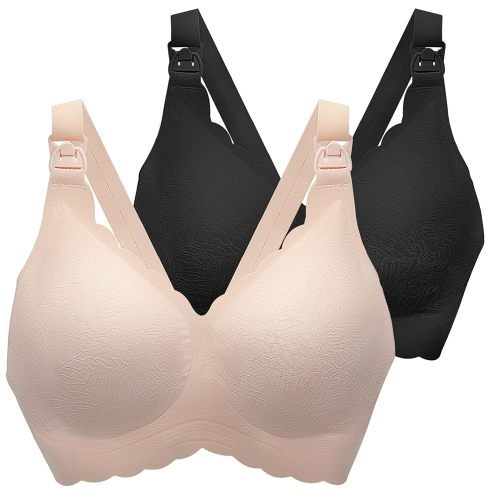 Nursing Bras for Breastfeeding, Seamless Ultra Comfort Maternity Bra, Natural Shape Pregnancy Bras for Women