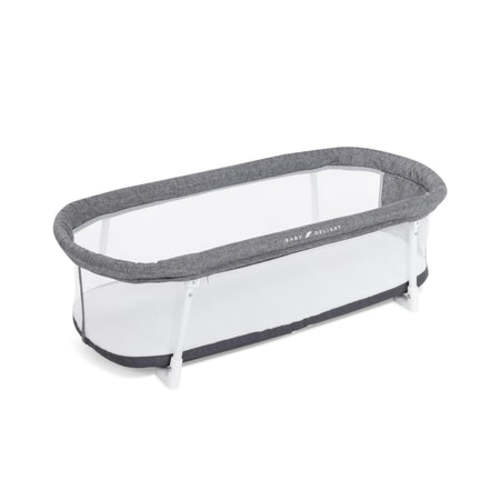 Baby Delight Snuggle Nest Portable Bassinet - Charcoal Tweed