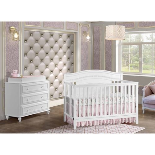 Oxford Baby Briella 4-in-1 Convertible Crib - White