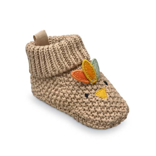 Carter's Child of Mine Infant Unisex Knit Turkey Graphic Booties, Sizes Newborn