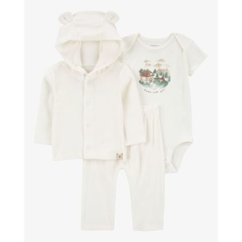 Baby 3-Piece Fuzzy Little Cardigan Set - Carter's | Carter's