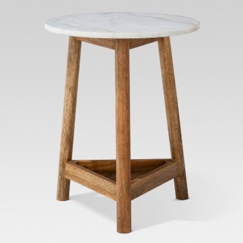 Lanham Marble Top Side Table Brown - Threshold™