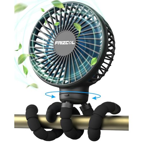 Amazon.com: FRIZCOL Stroller Fan for Baby - Portable Fan Rechargeable - Battery Operated Fan(Use for 24Hrs) - Fan for Handheld/Clip On/Car Seat/Desk/Camping : Baby