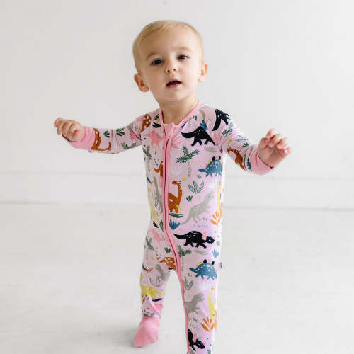 Pink Jurassic Jungle Zippy - Little Sleepies