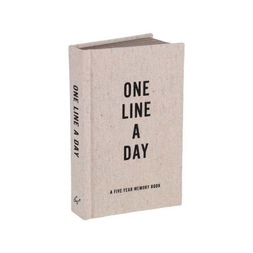 One Line a Day Canvas One Line a Day: A Five-Year Memory Book, (Hardcover)