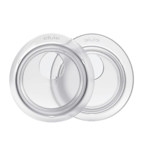 Elvie Catch Milk Collection Shells | Set of Two Discreet Leak-Protection Silicone Cups, Reuse Your Milk| Reusable Breast Shells Collect Up to 1oz | No More Wasted Milk or wasteful Breast Pads