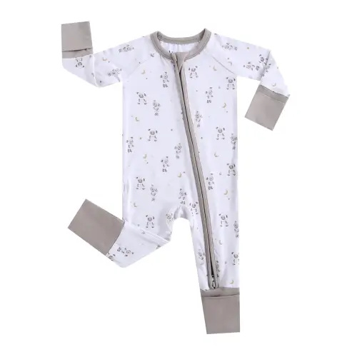 Little Lamb Zippered Baby Romper (Crafted for NICU and Preemie Babies)