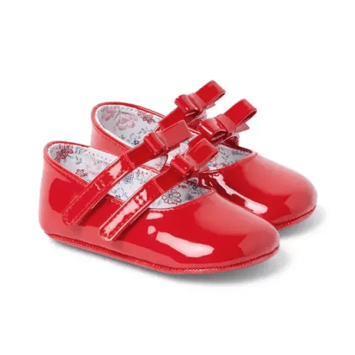 Baby Maraschino Red Baby Patent Bow Ballet Flat by Janie and Jack