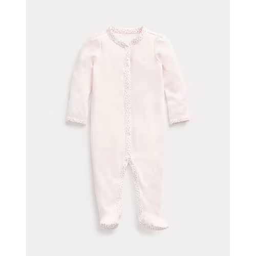 Floral-Trim Coverall | One-Pieces BABY GIRL (0-24 months) | Ralph Lauren