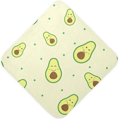 Avocado Baby Towel, Ultra Soft Absorbent Cotton Baby Hooded Bath Towel for Newborn Baby Boy Girl, Toddler, Infant Registry Gift - 30 x 30 Inch