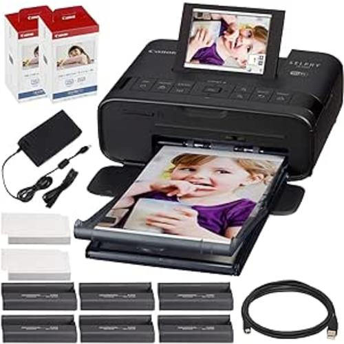 Canon SELPHY CP1300 Wireless Compact Photo Printer with AirPrint and Mopria Device Printing, Black