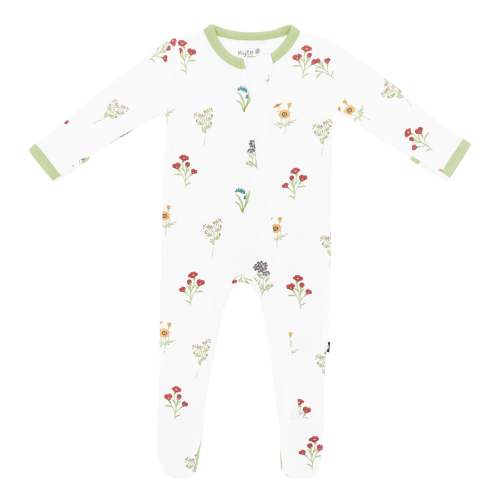 Zippered Footie in Wildflower
