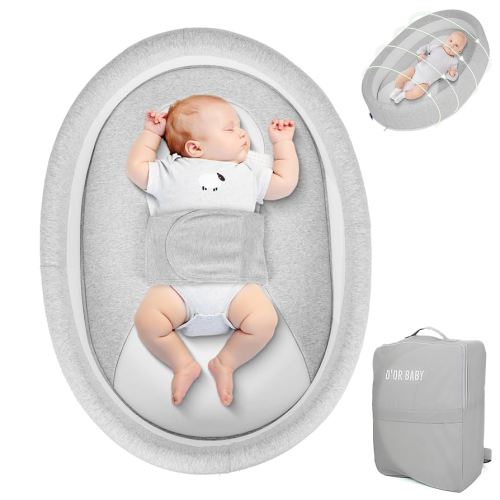 Large Baby Nest Lounger, Co-Sleeping Bed for Baby, Portable Travel Bassinet,Snuggle Me Lounger, Baby Changing Basket, Indoor-Outdoor Use