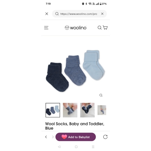 Wool Socks, Baby and Toddler, Blue
