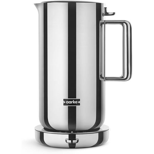 Aarke Kettle | Stainless Steel Hot Water Kettle | 360° Swivel Base | 1.2L / 5 Cups - Steel