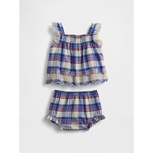 Baby Poplin Eyelet-Hem Outfit Set | Gap