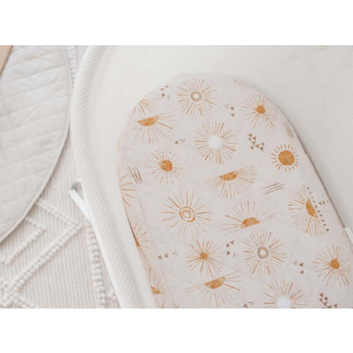 Small Oval/Moses Fitted Waterproof Sheet | Bohemian Sunshine