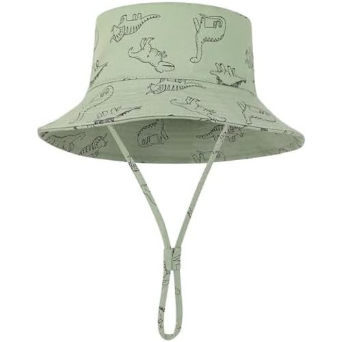 Baby Sun Hat UPF 50+ Sun Protective Toddler Bucket Hat Summer Kids Beach Hats Wide Brim Outdoor Play Hat for Boys Girls