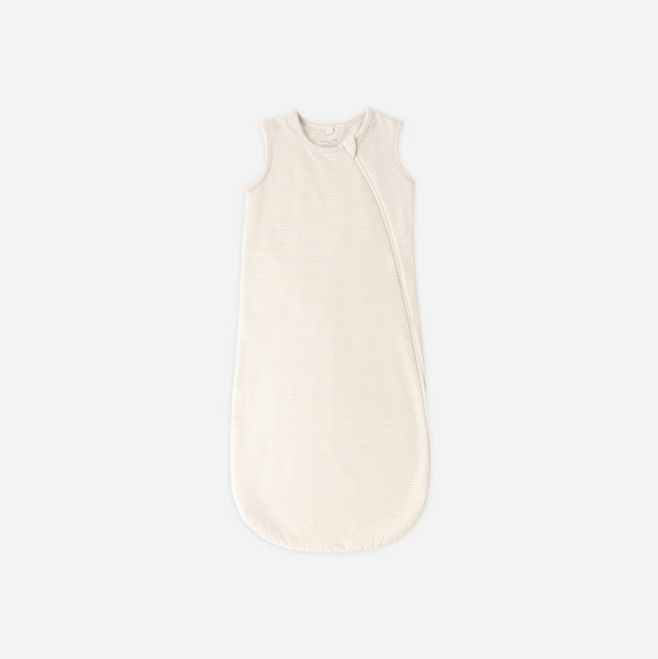 Quincy Mae Jersey Sleep Bag – Oat Micro Stripe