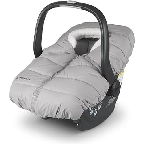 UPPAbaby CozyGanoosh for Aria and Mesa Infant Car Seat Carriers/Easily Attaches to Aria, Mesa, Mesa V2, Mesa Max/Ultra-Plush, Weather-Proof/Light Grey