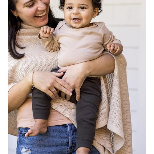 Burt's Bees Baby Unisex Organic Cotton Short and Long Sleeve Bodysuits, 5-Pack