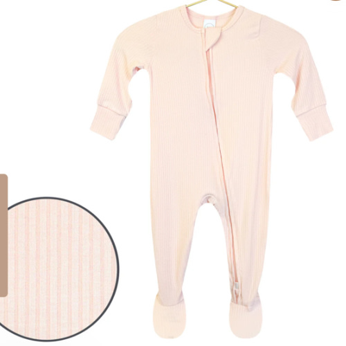 Rosie Ribbed Zipper Footies