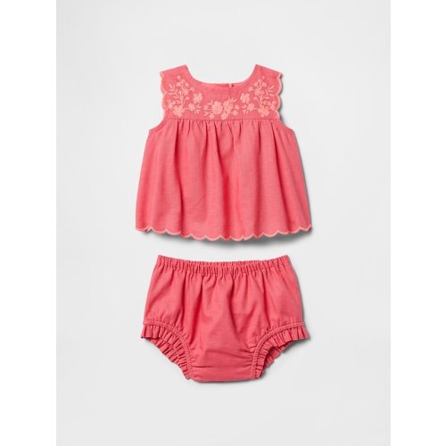Baby Linen-Cotton Outfit Set