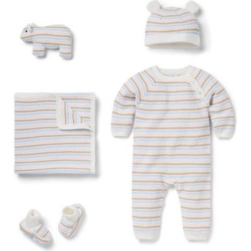 Baby Bundle of Love Striped Textured Knit Gift Set, 6-9M