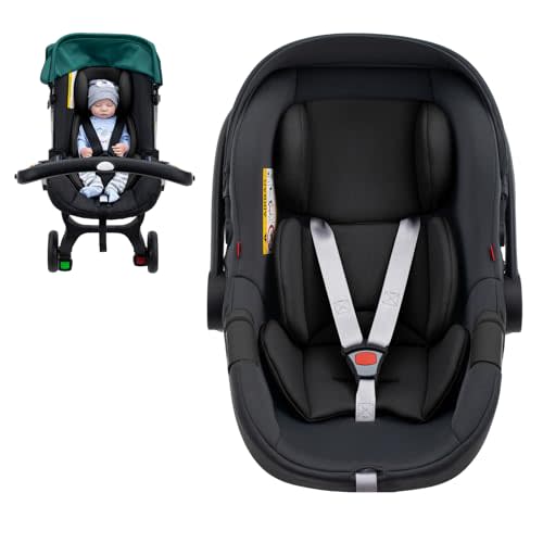Infant Car Seat Insert, Ultra-Thick Carseat Head Support for Newborn, Breathable Mesh Baby Car Seat Cushion with Filled Sponge, Universal Baby Car Seat Head Support for Stroller, Swing, Carseat