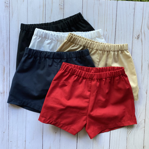 Solid shorts for children / Size newborn to 10 years old