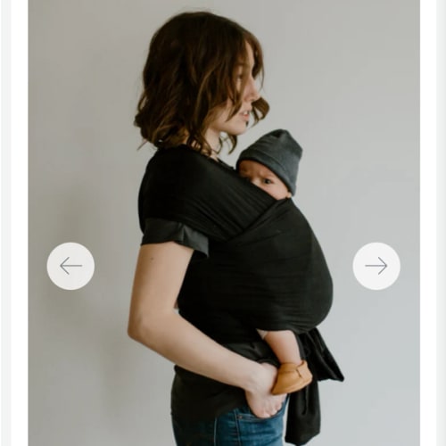The Sawyer Beluga Baby Wrap | Black Bamboo Baby Carrier - Beluga Baby Carriers
