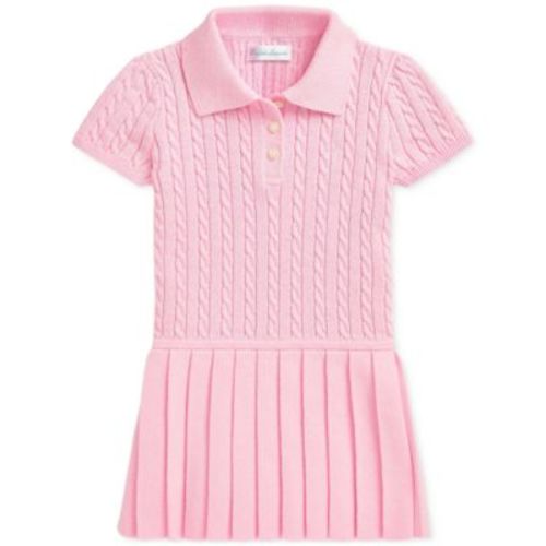 Baby Girls Cable-Knit Polo Dress