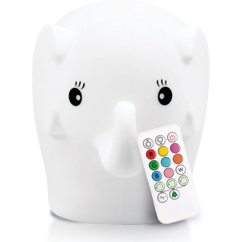 Elephant Nightlight, White - LumiPets | Maisonette