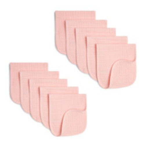 Small Story Organic Cotton Muslin Burp Cloths Multipack - Pink Hues, 10