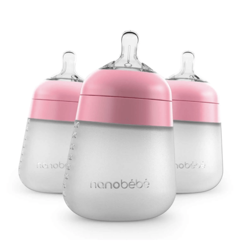 The 9oz Flexy Silicone Baby Bottle - FREE SHIPPING! BPA-Free, Anti-Colic – Nanobébé