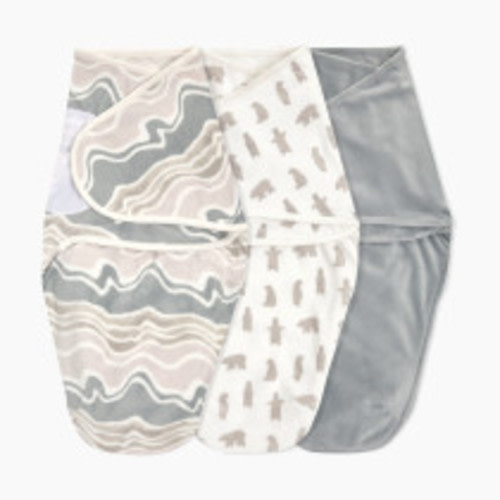 Aden + Anais Essentials Wrap Swaddles Minky (3 Pack) - Little Woods, 0-3 Months
