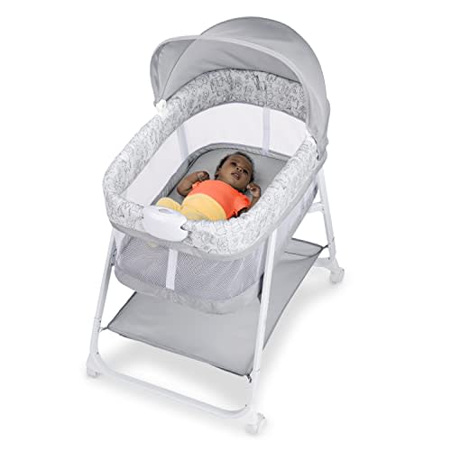 Bright Starts Disney Baby Winnie The Pooh Soothing Vibrations Baby Bassinet - Age Newborn to 5 Months